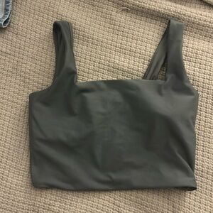 YBP Gray Crop Athletic Tank